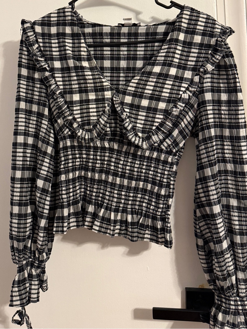 Top shop oversized collar top